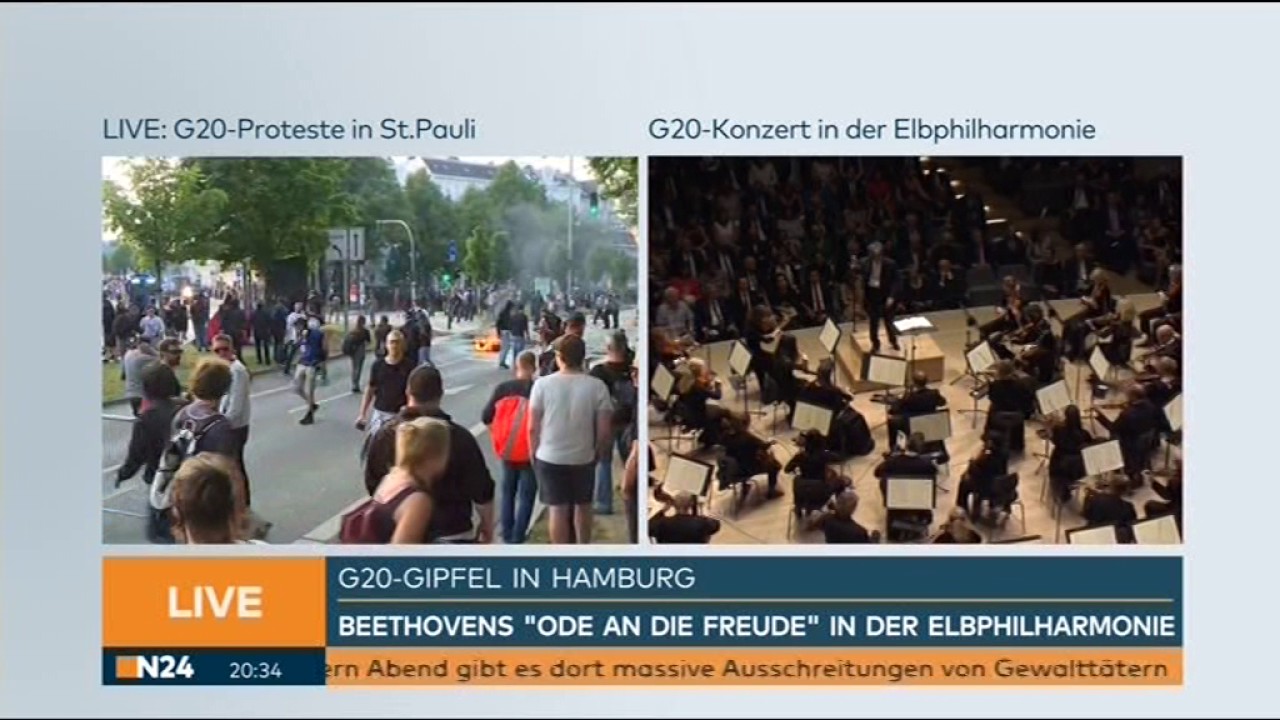 G20 - Kunst auf N24 - Ode an die Freude