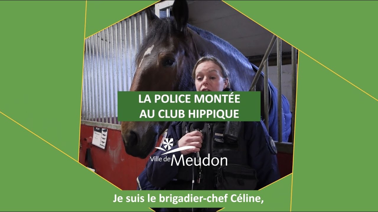 La police montée au club hippique