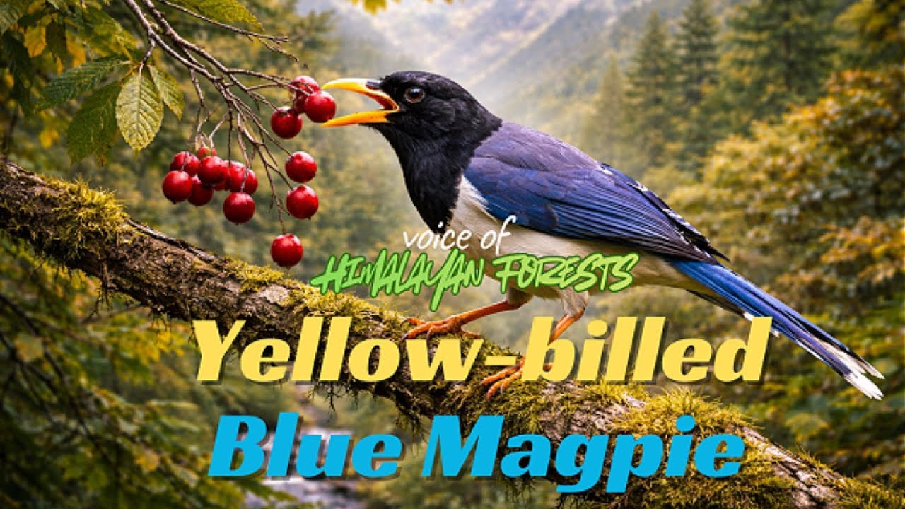 Yellow-billed Blue Magpie of Pakistan | The Intelligent Jewel of Mountain Forests
