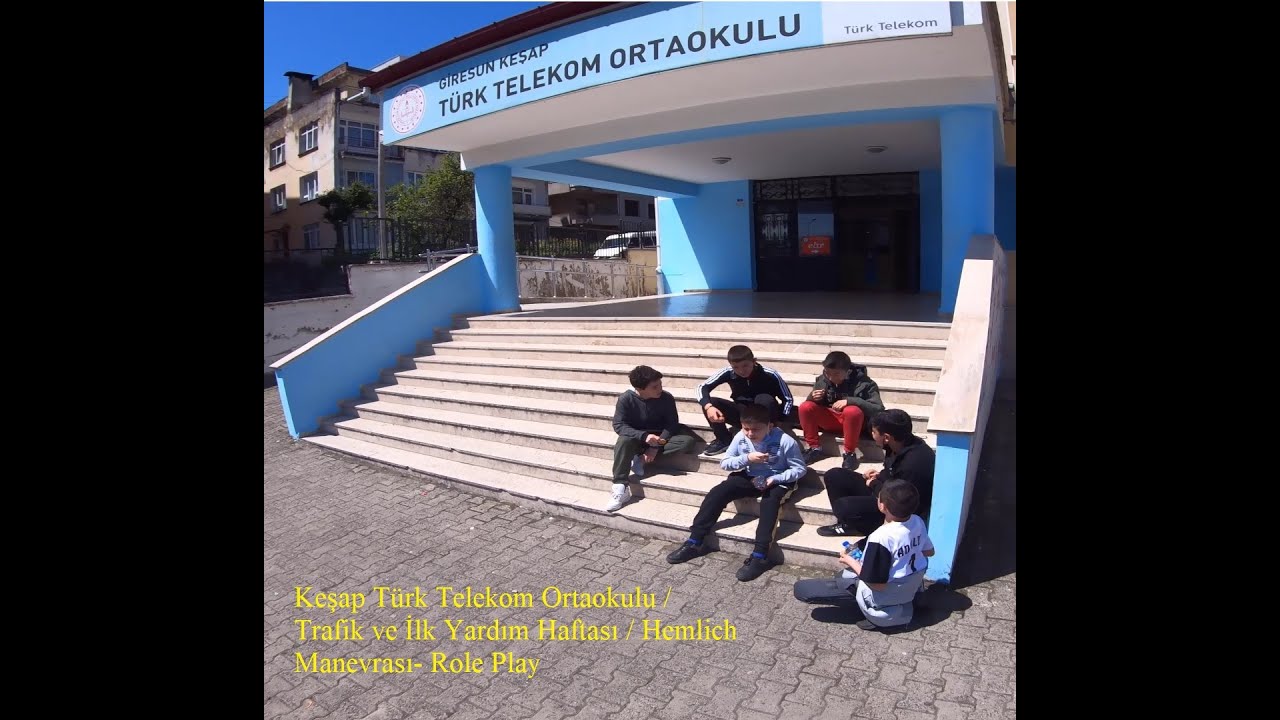 Keşap Türk Telekom Ortaokulu / Trafik ve İlk Yardım Haftası / Hemlich Manevrası- Role Play