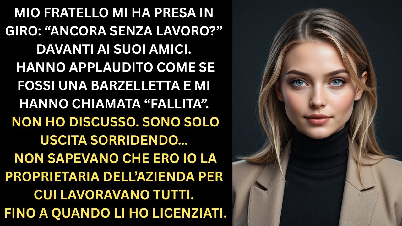 Mio fratello mi chiamò “disoccupato” — pochi minuti dopo, rimase senza parole