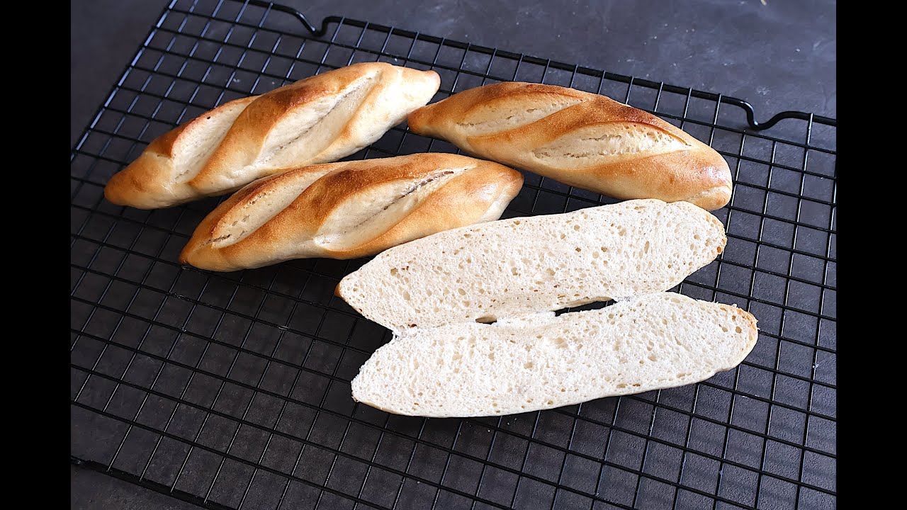 Schnelle Baguette-Brötchen nebenbei am Morgen ohne viel Aufwand