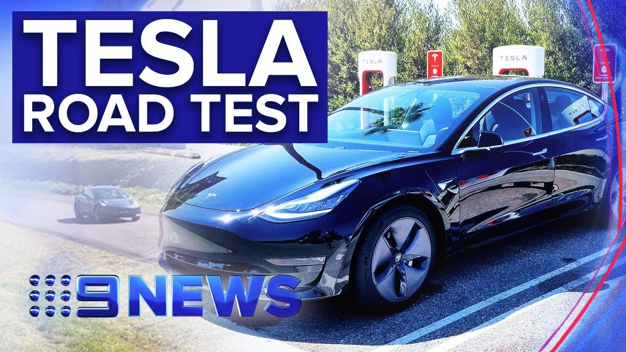 Tesla 3 finally arrives in Australian car showrooms | Nine News Australia
