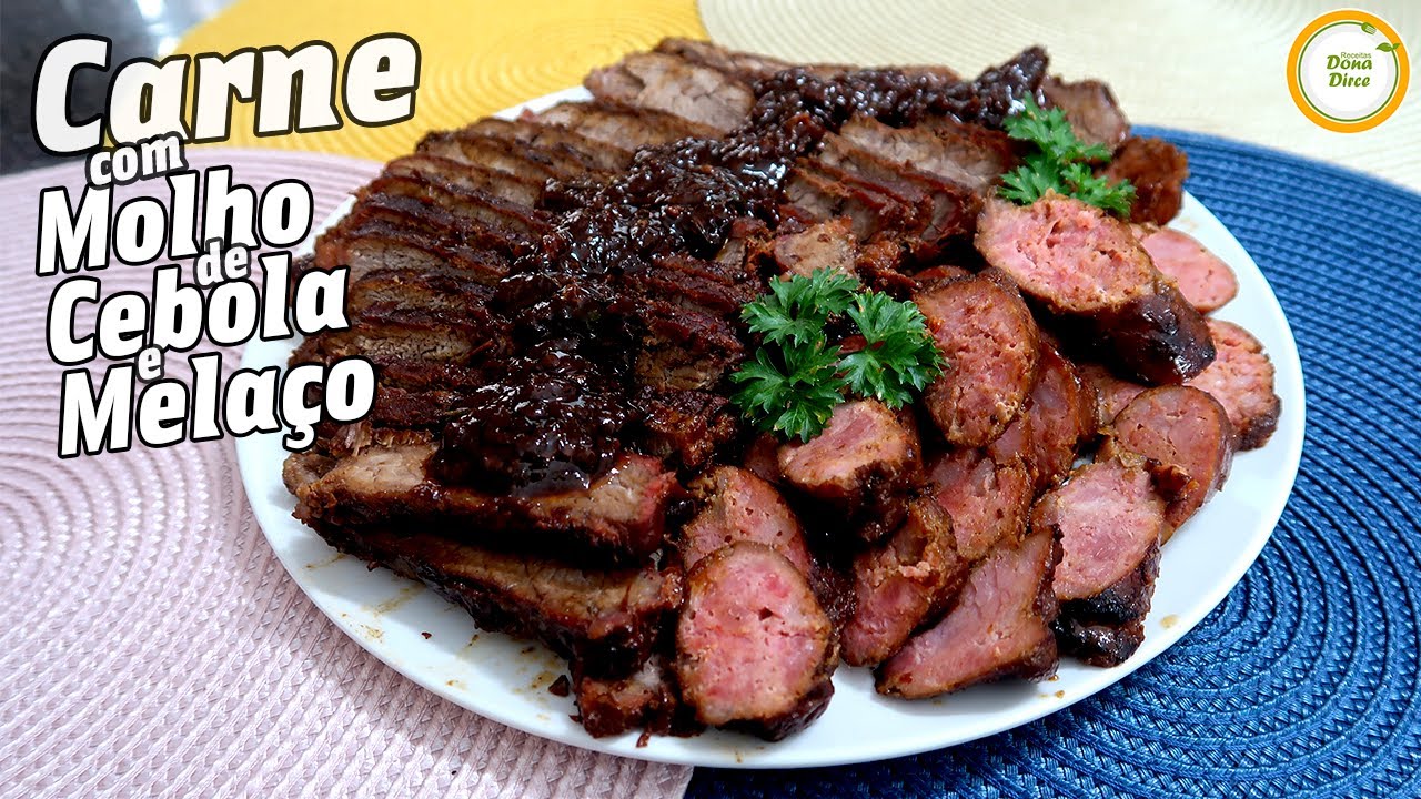 UM BELO DE UM CHURRASCO EM CIMA DO FOGÃO | CARNE AO MOLHO DE MELAÇO | COXÃO MOLE COM CEBOLA #934