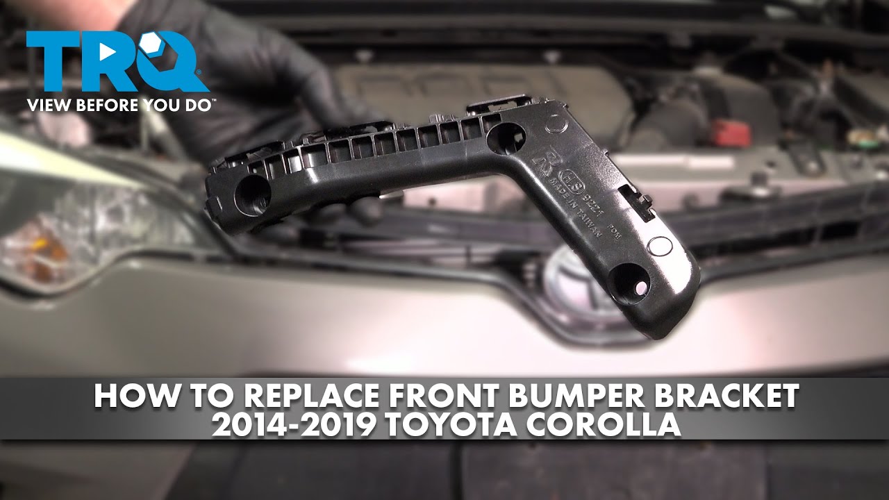 How to Replace Front Bumper Bracket 2014-2019 Toyota Corolla