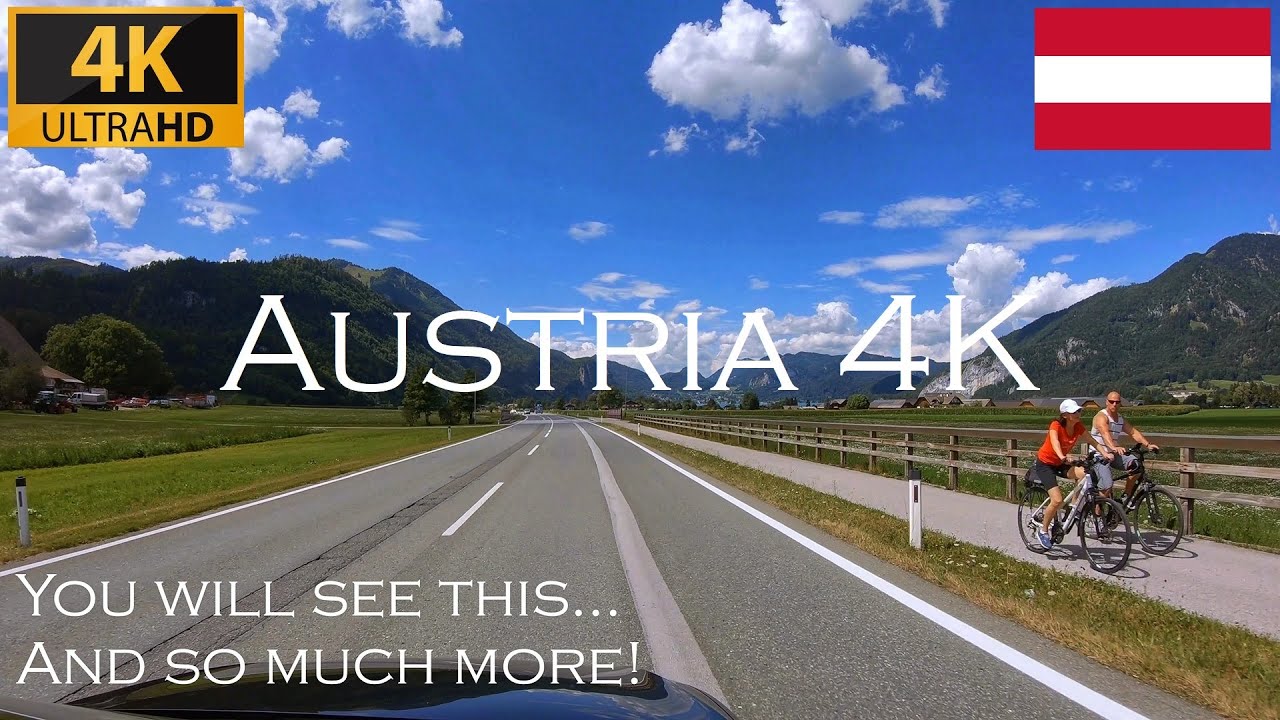 Driving in Austria | From Hallstatt to Salzburg | 4K Ultra HD