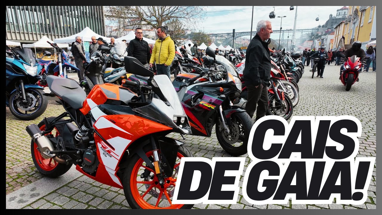 🚨 Enorme Concentração de MOTAS no Cais de Gaia! | Clássicas, Desportivas e Máquinas Incríveis! 🏍️🔥