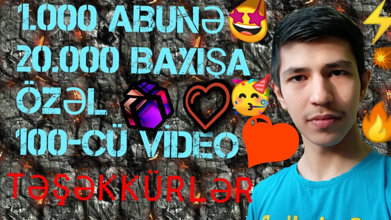 1.000 ABUNƏ VƏ 20.000 BAXIŞA ÖZƏL, 100-CÜ VİDEOMUZ! TƏŞƏKKÜRLƏR!