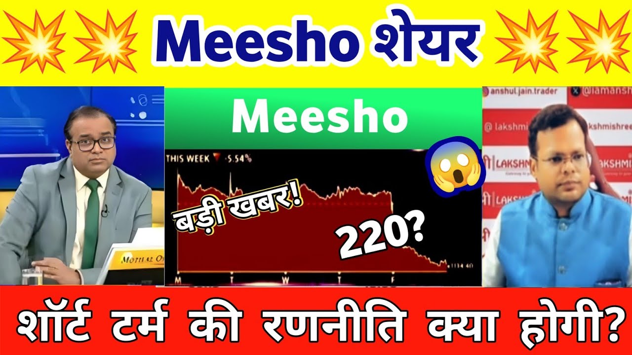 Meesho share news | meesho share latest news | meesho share Analysis 08 August 2026