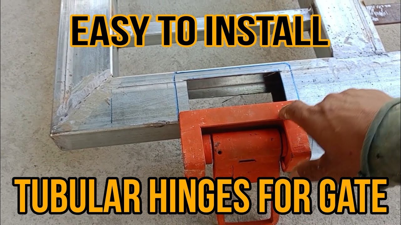paano mag install ng tubular hinges sa gate