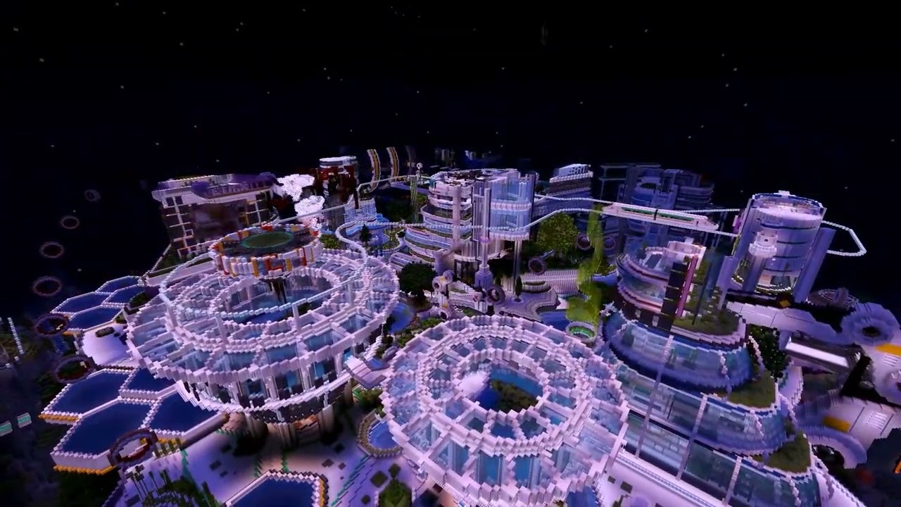 Minecraft Timelapse - Insane Cyberpunk City + Free Map Download
