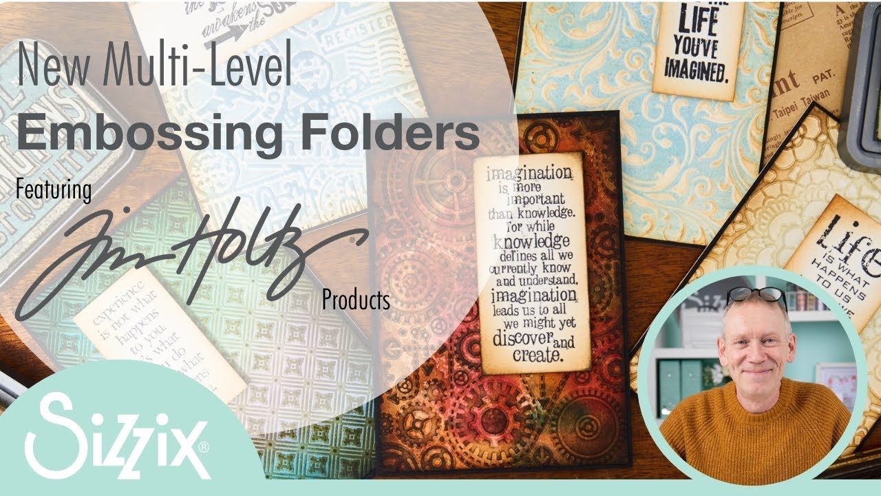 First Look at the New Tim Holtz Multi-Level Embossing Folders