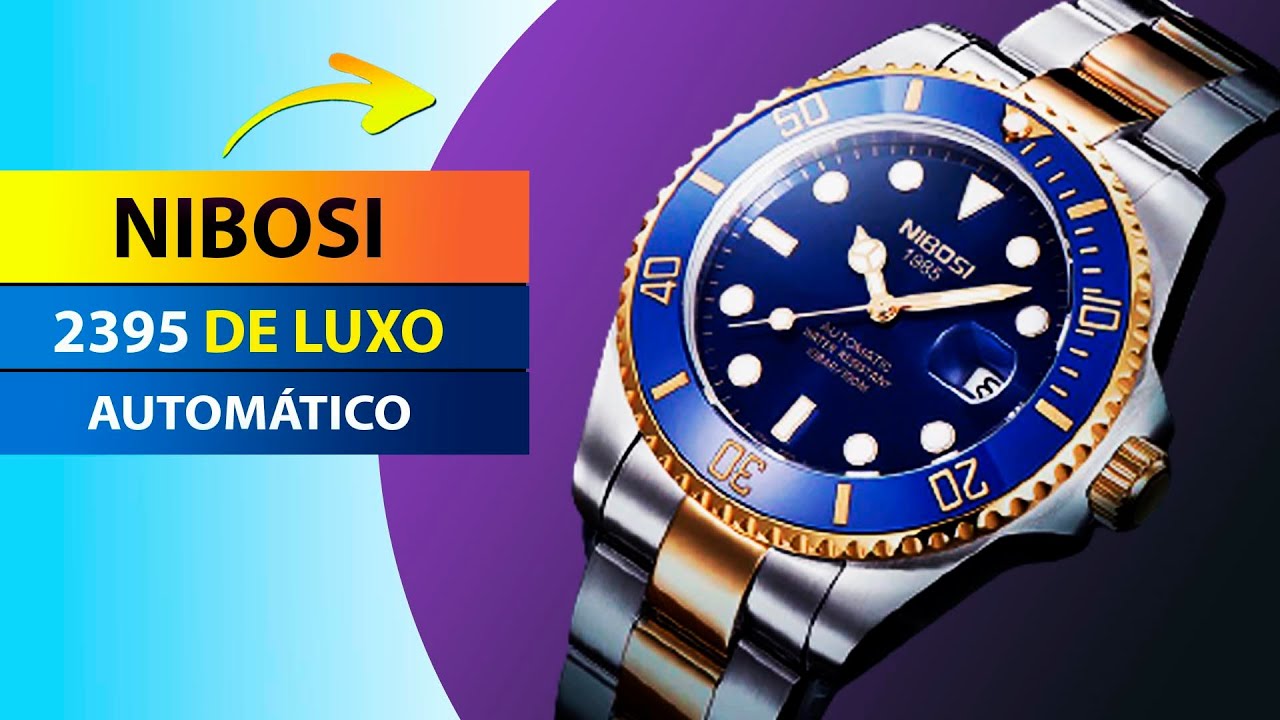 ✅ Rel&oacute;gio Nibosi 2395 Autom&aacute;tico Masculino