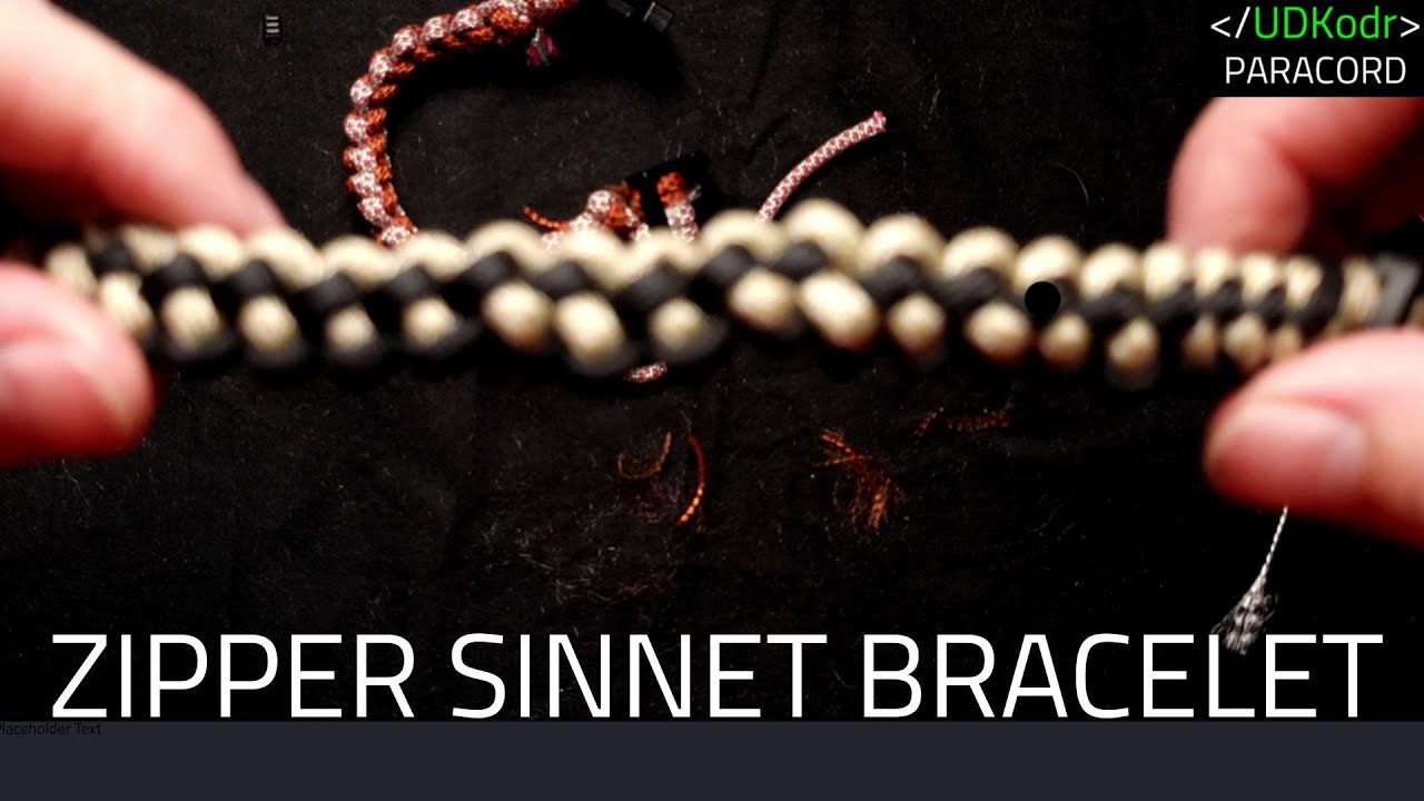 MAKE a Zipper Sinnet Bracelet USING a Buckle!