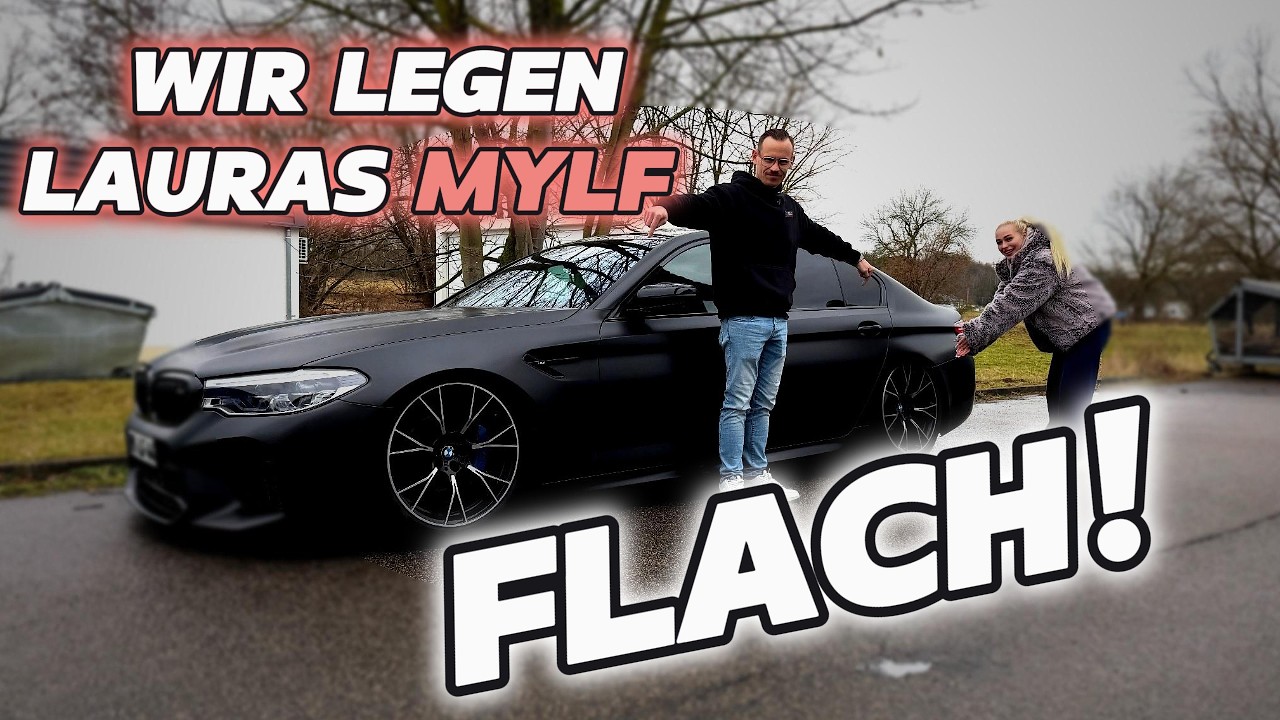 Wir legen Lauras Mylf flach! BMW M5 Luftfahrwerk by Baggedparts