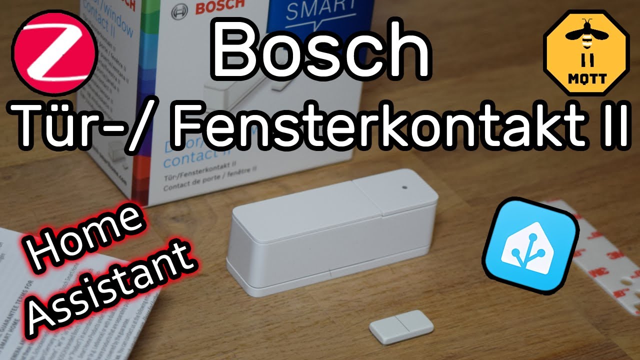 Bosch Smart Home Tür-/Fensterkontakt II in Home Assistant einrichten + Tasterbelegung (Zigbee2MQTT)