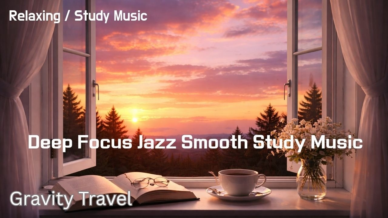 Deep Focus Jazz for Productivity – 3 Hour Study & Work Cafe Music | 집중력 높이는 재즈 (No lyrics)