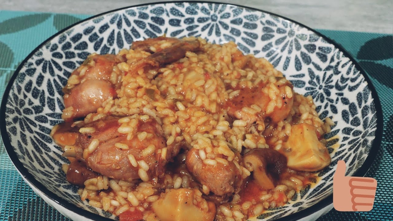 ARROZ CON CONEJO Y SETAS ( recetón tradicional y facilisimo) 😎