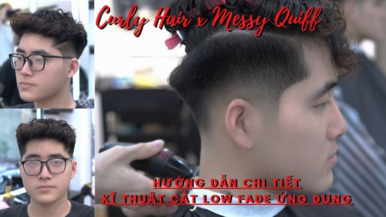 Low Fade Siêu Nhanh Và Cực Nét Ứng Dụng Trên Phom Tóc Uốn Curly Hair | TUẤN BARBER SHARING