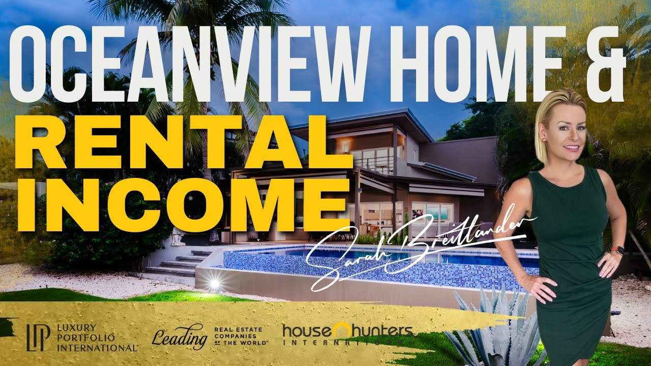 Touring a Luxury Oceanview $1,495,000 Home + 3 Guest Homes in Costa Rica.