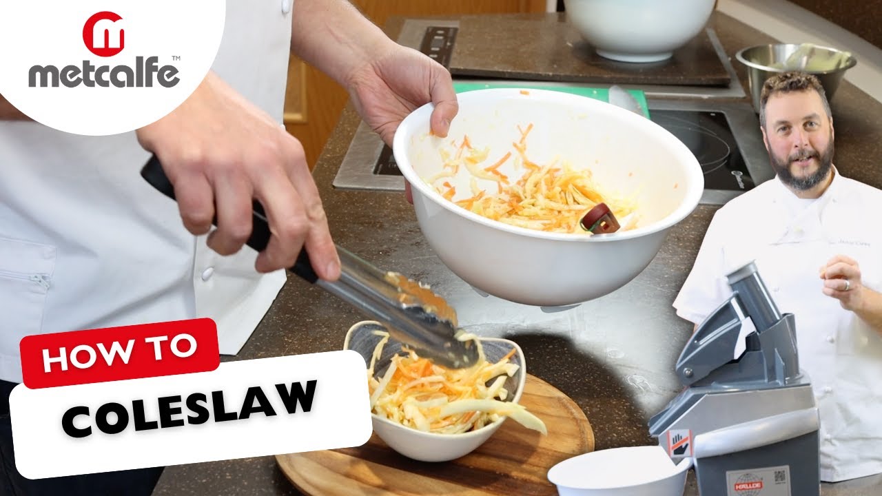 How To Make Coleslaw With The CC-34 by HALLDE | Metcalfe Catering Equipment