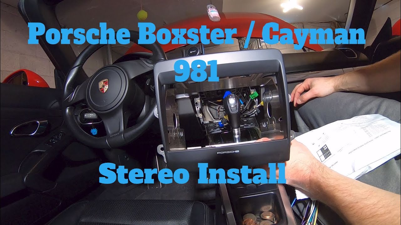 Porsche Boxster / Cayman 981 Stereo Upgrade Install Euro Motorspeed kit Dual DCPA701W