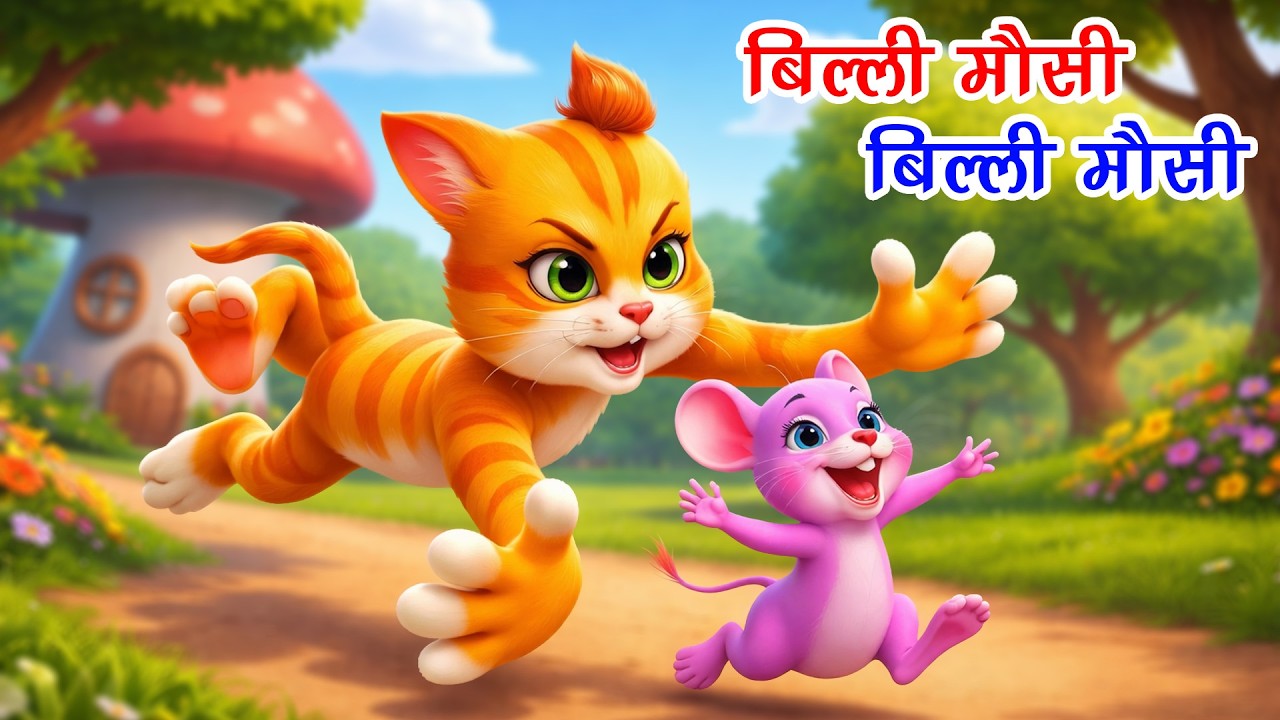 Billi Mausi | बिल्ली मौसी + Many More Popular Rhymes For Kids | Hindi Rhymes