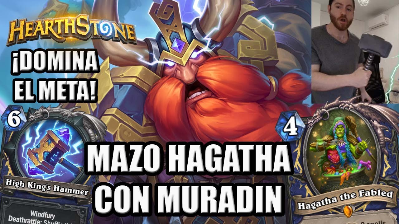 ¡El Mazo que DOMINA el META! Chamán Hagatha con MURADIN | Hearthstone