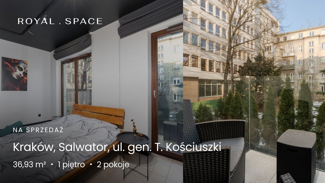NA SPRZEDAŻ | Stylowy apartament przy Wiśle | Salwator | 36,93 m² | 2 pokoje