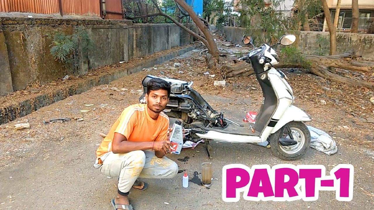 Servicing of scooter | Honda Activa 3g  (Part-1)