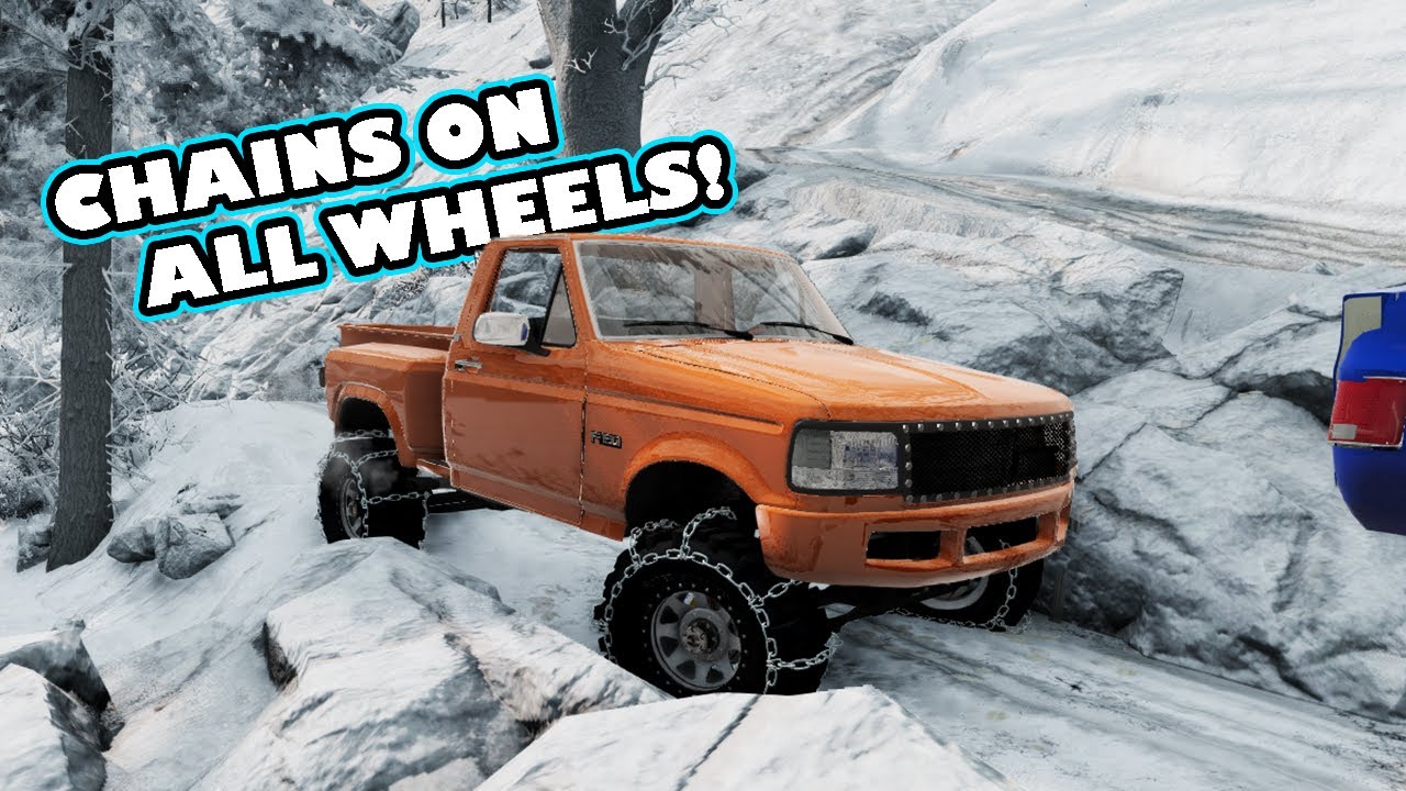 BeamNG.drive MP — УНИЧТОЖАЕМ ГРУЗОВИКИ НА ОБЛЕДЕВШЕЙ СНЕЖНОЙ ДОРОГЕ! (ЭТО БЫЛО ПЛОХО)