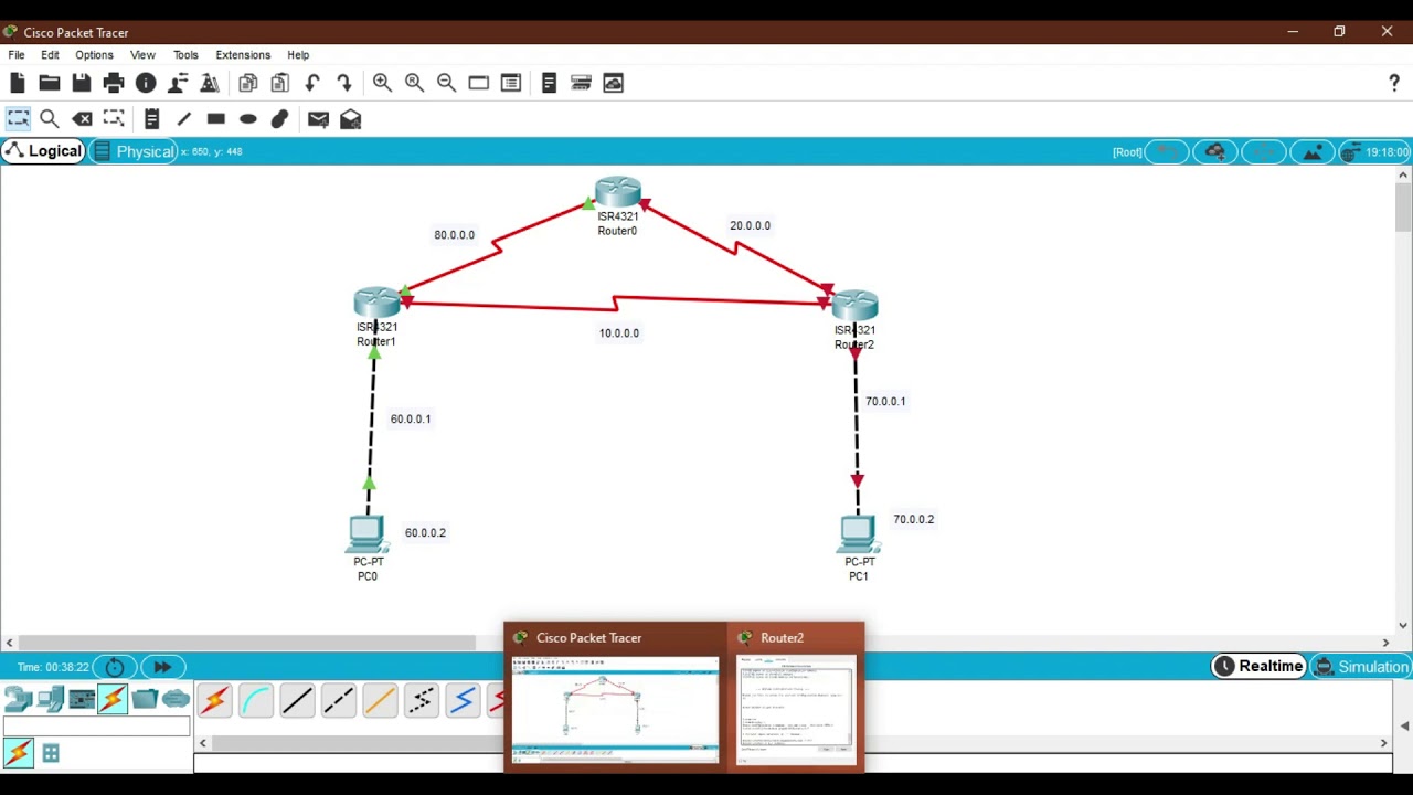 Open Shortest Path First OSPF Routing Protocol in CISCO Packet Tracer