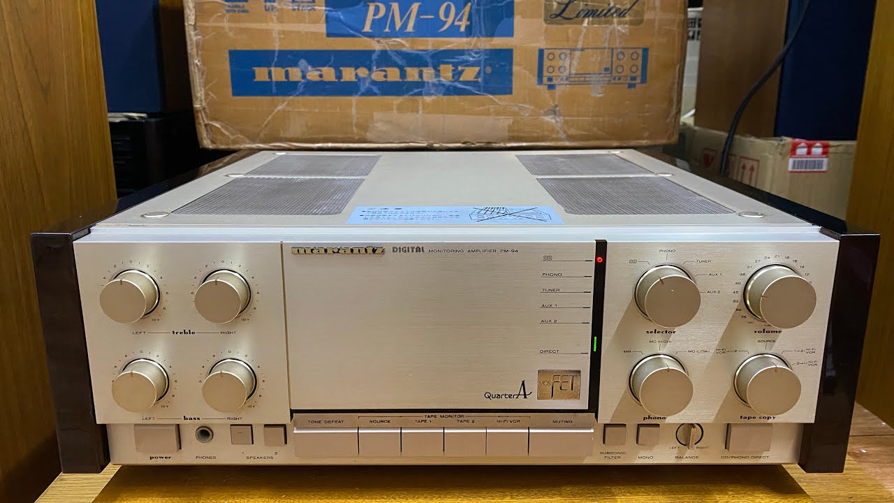 Amply Marantz PM-94 Limited full thùng xốp, xứng đáng nghe nhìn sưu tầm. Gọi 0903.747.111.
