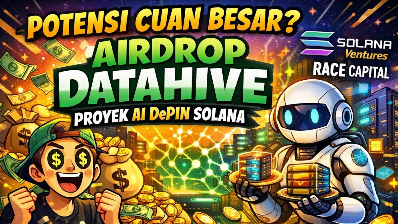 CUAN GEDE? Airdrop Gratis DataHive: Mining $3.5M Solana Project Tanpa Modal! Dapat Token 