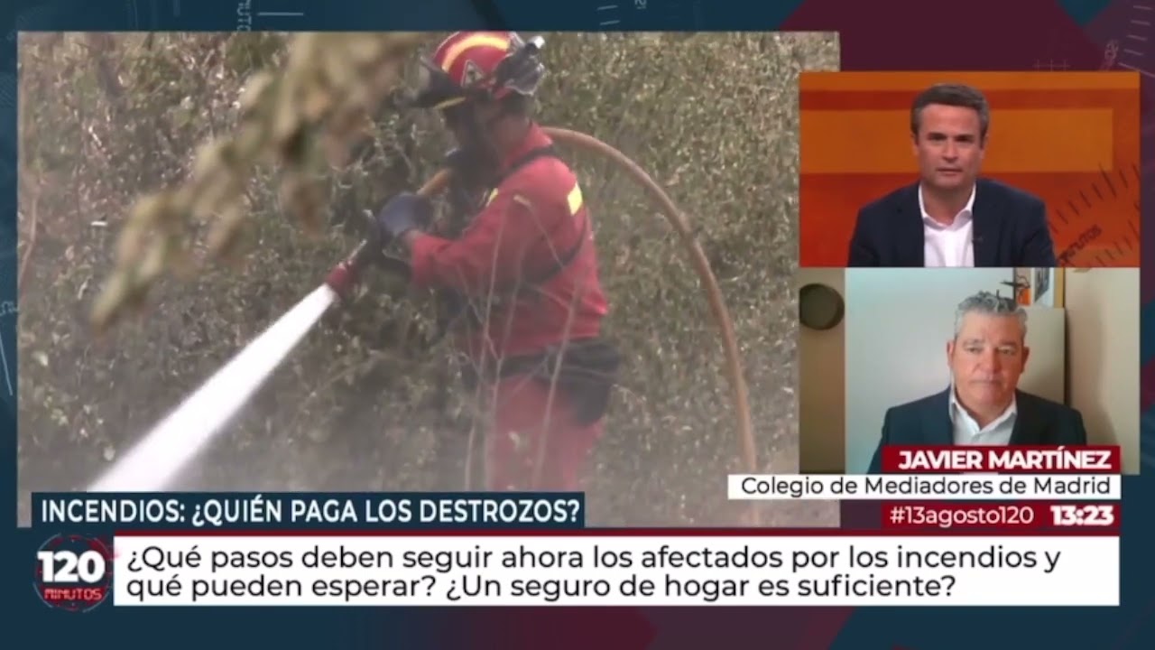 Nuestro portavoz en Telemadrid | Consejos sobre seguros e incendios