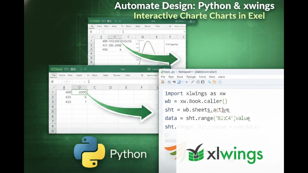 Automate Your Column Design with Python, Jupyterlab and xlwings (Step-by-Step Tutorial)|  Part 2