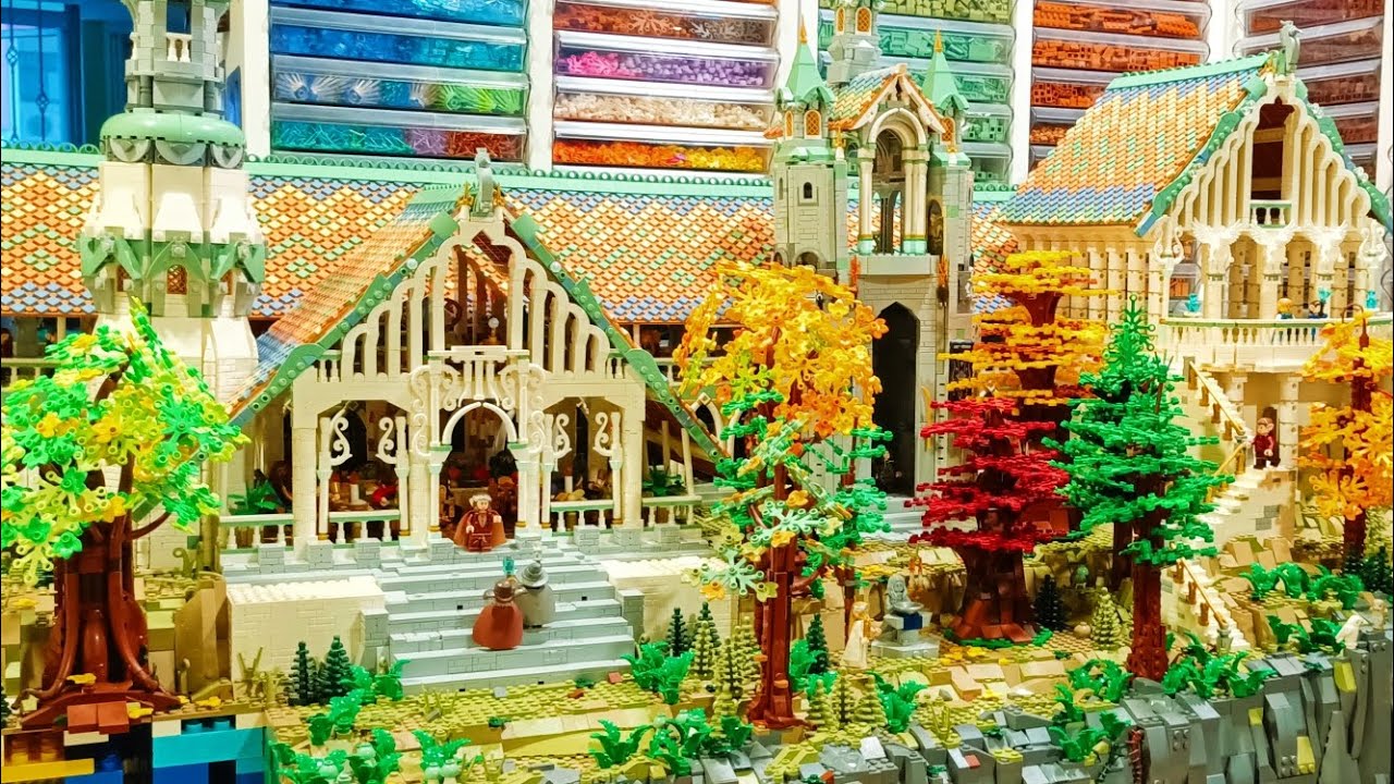 LEGO LOTR - Building RIVENDELL in 19 minutes