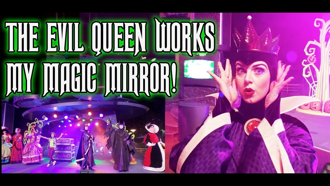 Evil Queen Works My Magic Mirror at the Villains Dance Party!