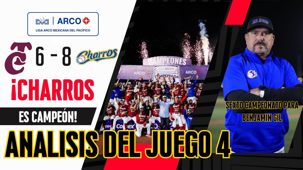 ¡JALISCO es CAMPEÓN! CHARROS hace HISTORIA al BARRER a TOMATEROS y GANAR el BICAMPEONATO de la LMP