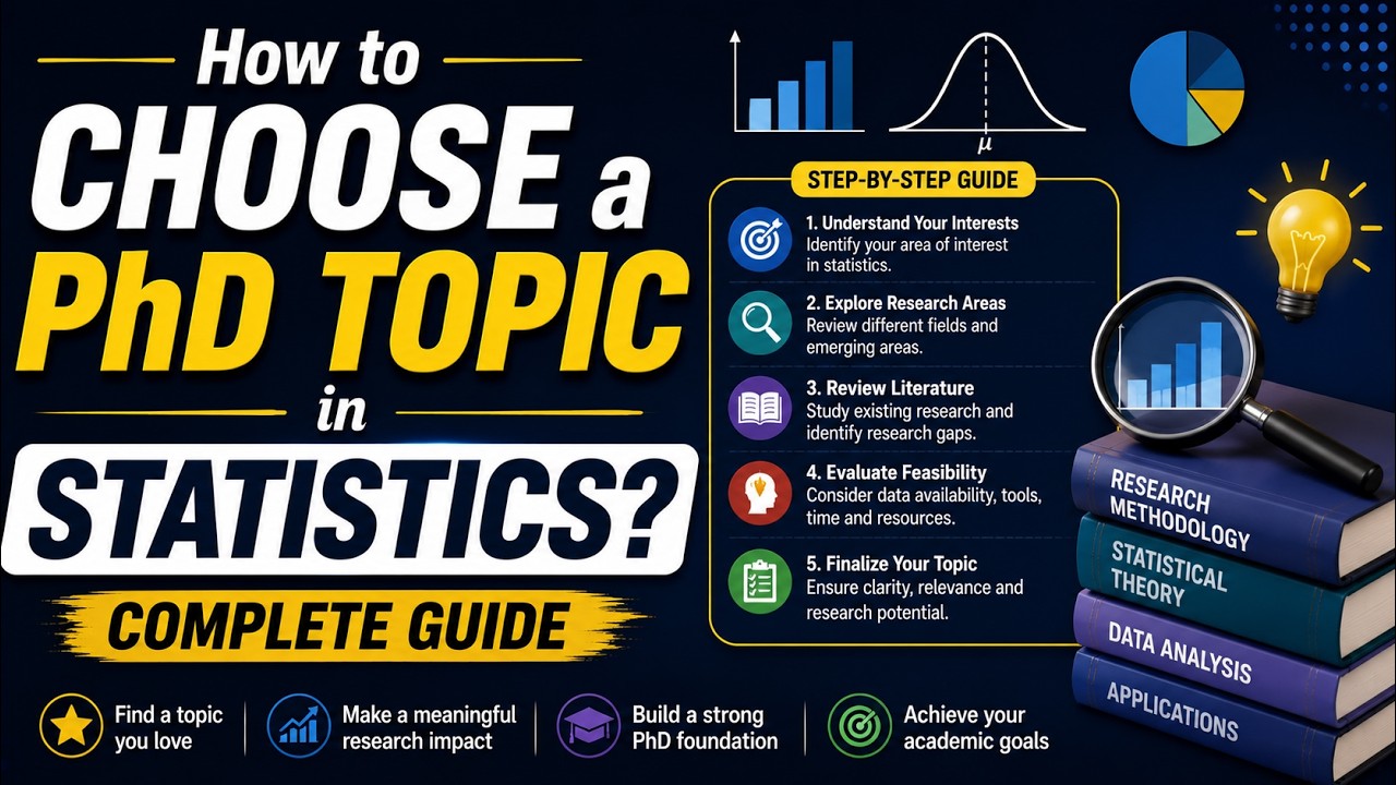 How to Choose a PhD Topic in Statistics? Complete Guide || Dr Chaudhary Sir || Mathstats @8810409392