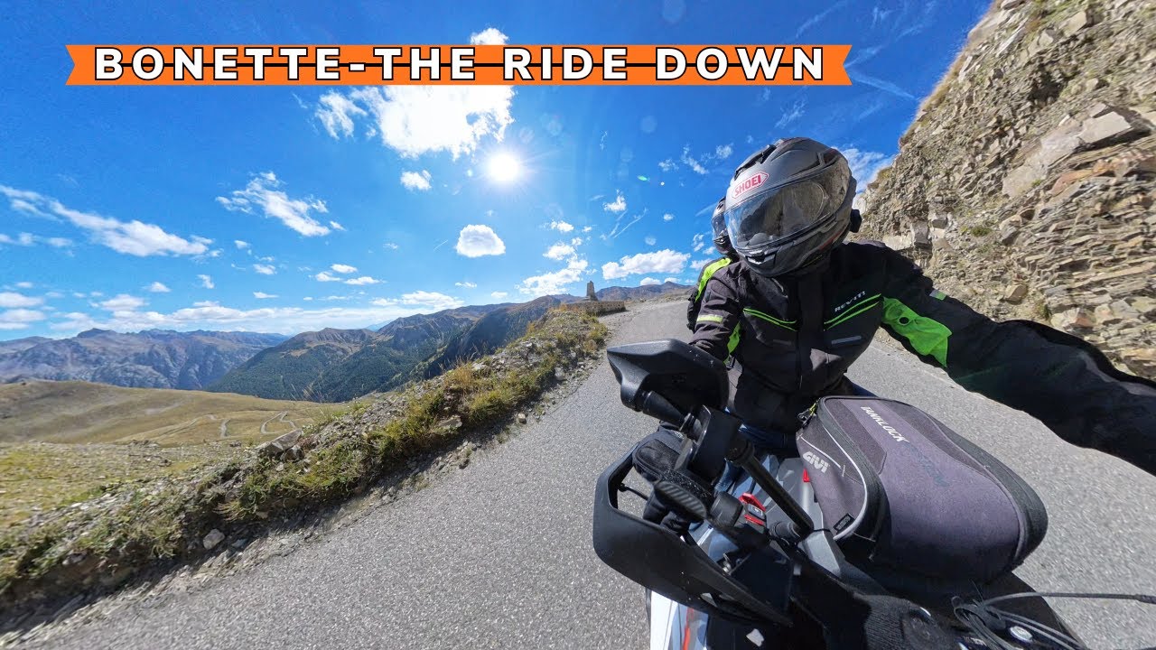 Ride down from Col de la Bonette