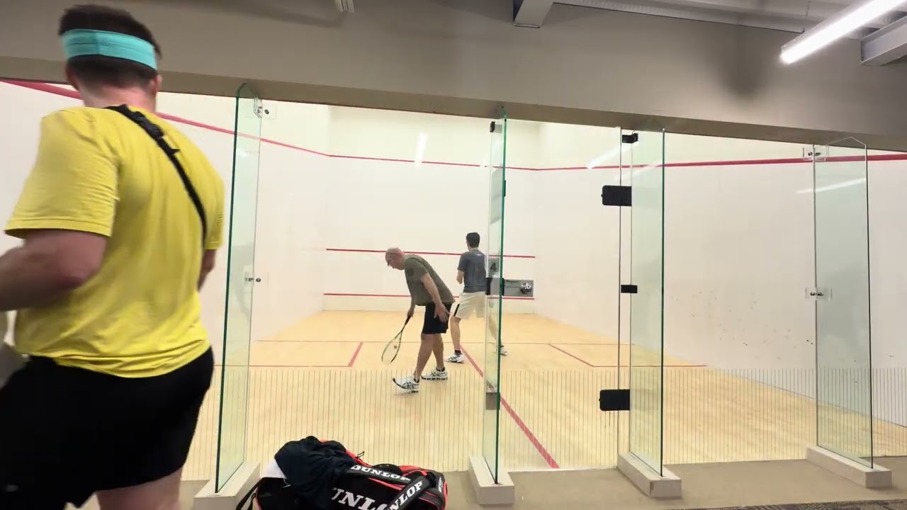 Squash - Interclub Men’s Level 5 - Position 2 - Calgary Winter Club vs UofC - Brent vs Jonathan