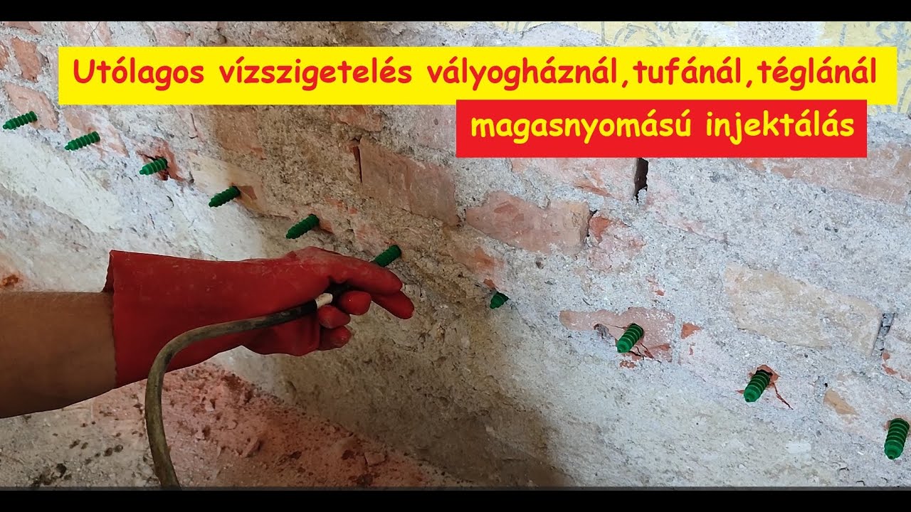 Utólagos vízszigetelés 💧, magasnyomású injektálással. Vályogház felújítás lépésről lépésre.