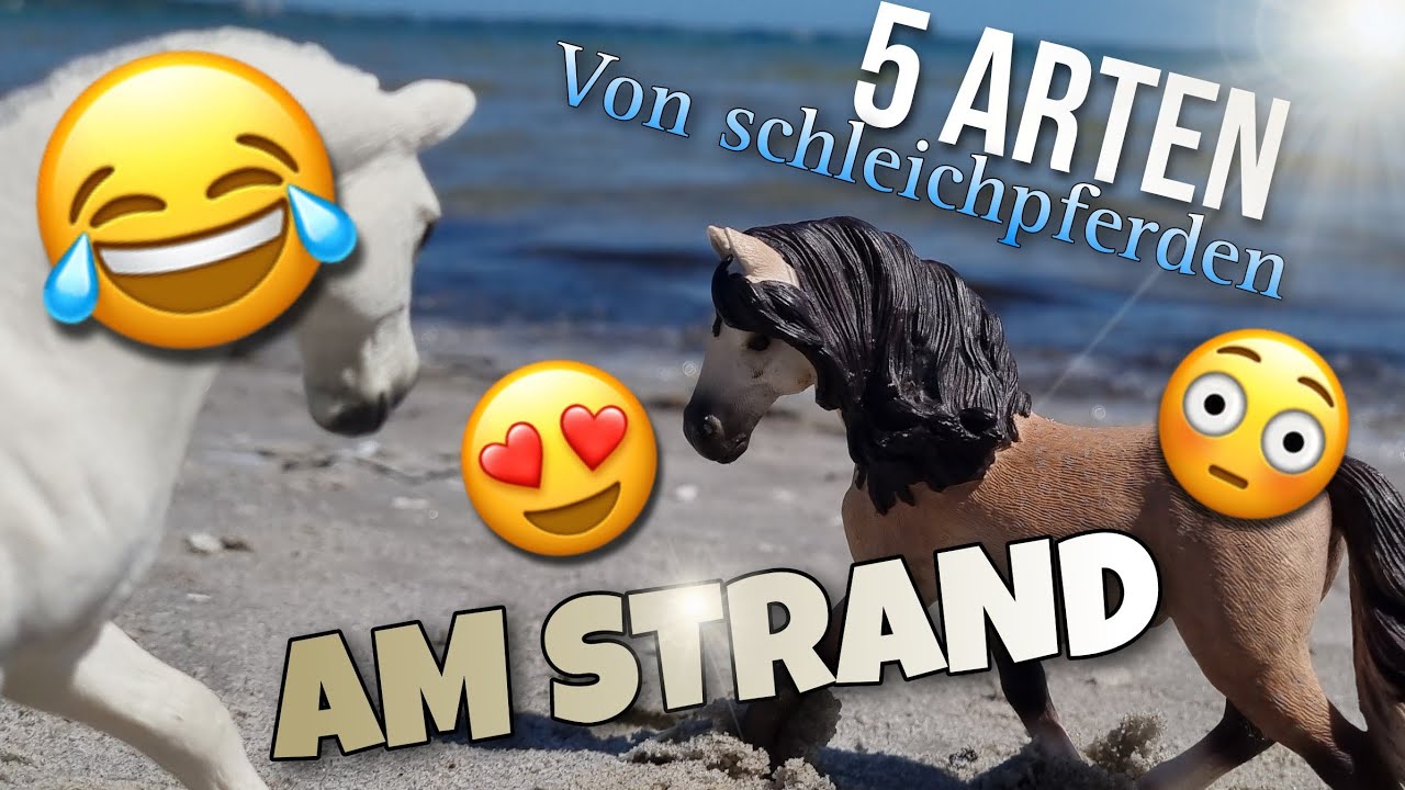 5 Arten von Schleich Pferden am Strand🤠😳