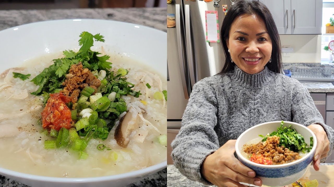 Hot And Delicious Khmer Chicken Porridge Style