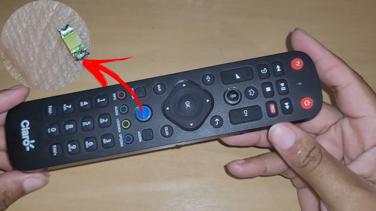 como desligar a luz do controle remoto claro box tv