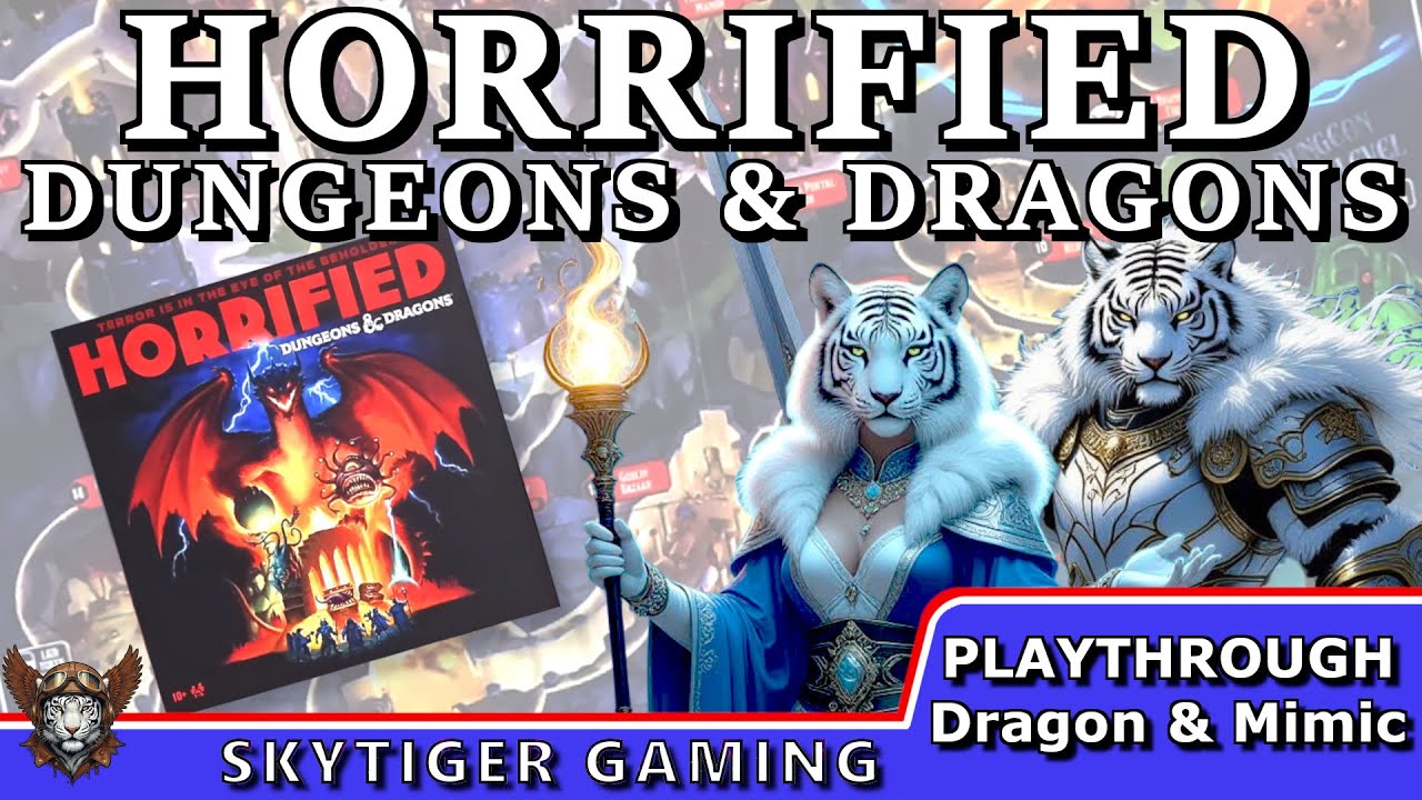 Horrified: Dungeons & Dragons (Playthrough w/Red Dragon & Mimic) - with Wildscarr and Mystic