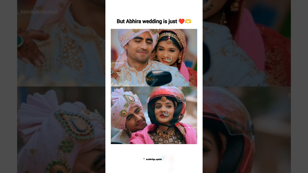 But abhimanyu and Akshara wedding are just &hearts;️ #yrkkh #pranalirathod #harshadchopda #harshali