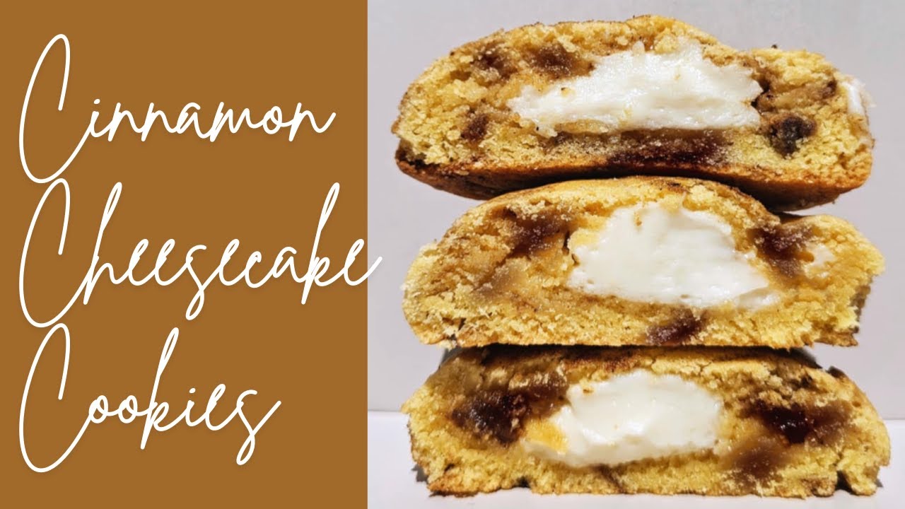 How to make Chunky Cinnamon Roll Cheesecake Cookies | NYC Style | Recipe