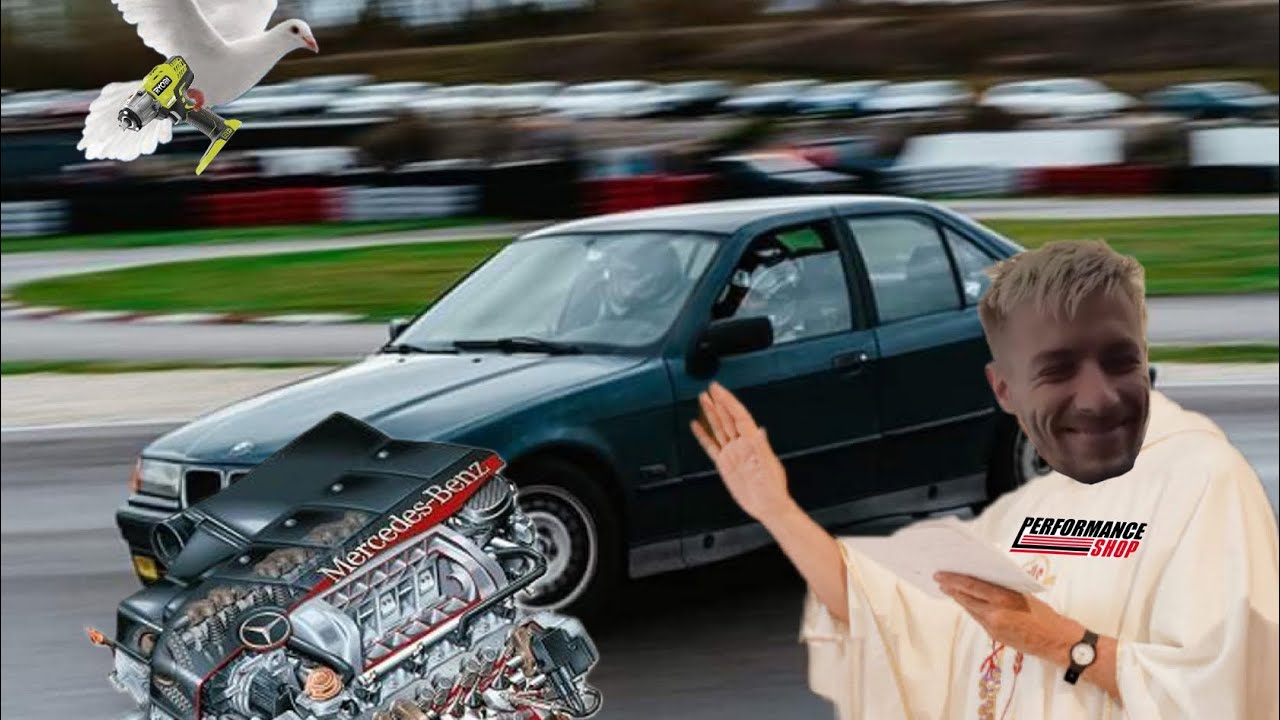 On installe un V8 Mercedes de 5L dans la BMW e36 de Guillaume et ça démarre !